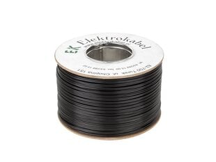 Kõlarikaabel 2 x 0,22 mm, must 300 m price and information | Wires and cables | hansapost.ee