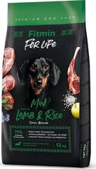 Fitmin For Life для взрослых собак мелких пород с бараниной и рисом, 12 кг цена и информация | Сухой корм для собак | hansapost.ee