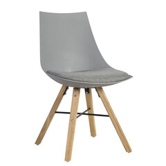 Комплект из 2-х стульев Seiko, серый/цвет дуба цена и информация | Стулья для кухни и столовой | hansapost.ee