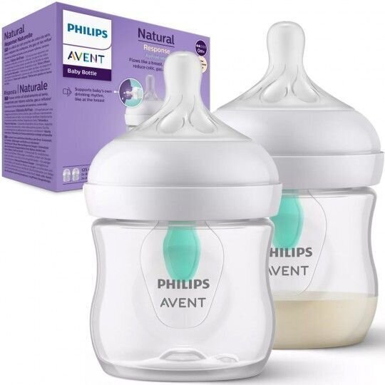 Lutipudel Philips Avent Air Free SCY670/02, 0+ kuud, 125 ml, 2 tk. hind ja info | Lutipudelid ja tarvikud | hansapost.ee