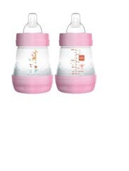 Lutipudel Mam Easy Start Anti-Colic, pink/roosa, 0+ kuud, 160 ml hind ja info | Lutipudelid ja tarvikud | hansapost.ee