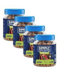 Simply From Nature Smart Bites lambalihaga, 4x130 g price and information | Koerte maiused | hansapost.ee