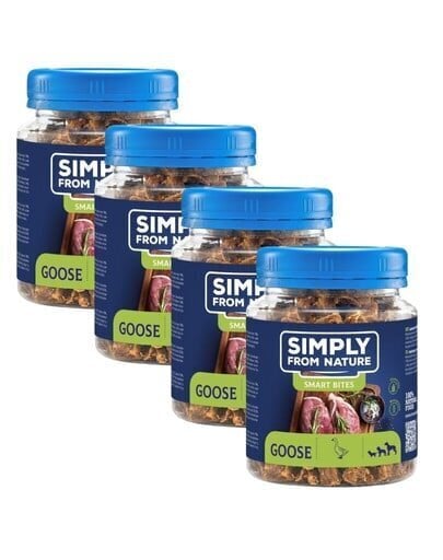 Simply From Nature Smart Bites hanega, 4x130 g цена и информация | Koerte maiused | hansapost.ee