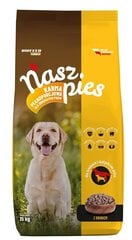 Biofeed Nasz Pies для взрослых собак средних и крупных пород, 15 кг цена и информация | Сухой корм для собак | hansapost.ee