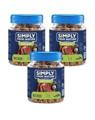 Simply From Nature Smart Bites hirvelihaga, 3x130 g price and information | Dog treats | hansapost.ee