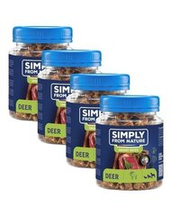 Simply From Nature Smart Bites hirvelihaga, 4x130 g hind ja info | Koerte maiused | hansapost.ee