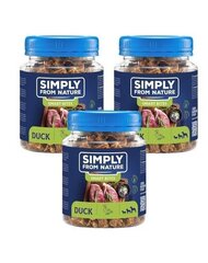 Simply From Nature Smart Bites pardiga, 3x130 g hind ja info | Koerte maiused | hansapost.ee