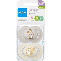 Lutt Mam Original Neutral, 16-36 kuud, 2tk. цена и информация | Пустышки | hansapost.ee