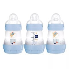 Lutipudel Mam Easy Start Anti-Colic blue/sinine, 0+ kuud, 160 ml цена и информация | Бутылочки и аксессуары | hansapost.ee
