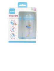 Lutipudel Mam Easy Start Anti-Colic, blue/sinine, 2+ kuud, 2 tk, 260 ml цена и информация | Бутылочки и аксессуары | hansapost.ee