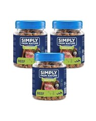 Simply From Nature Smart Bites с говядиной, 3х130 г цена и информация | Лакомства для собак | hansapost.ee