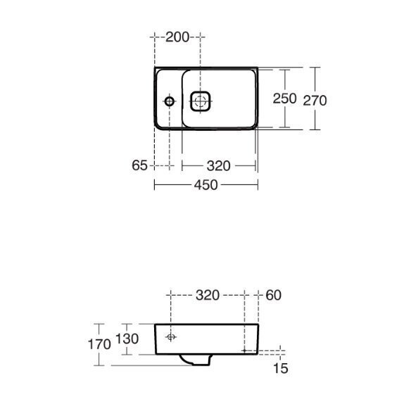 Vannitoakapp valamu ja segistiga Ideal Standard Adapto 45 hind ja info | Vannitoakapid | hansapost.ee