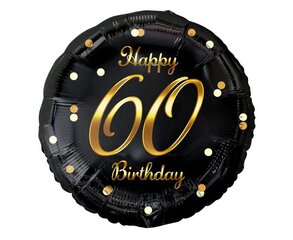 Воздушный шар из фольги Beauty&Charm, "Happy birthday 60 ", размер 18" цена и информация | Воздушные шары | hansapost.ee