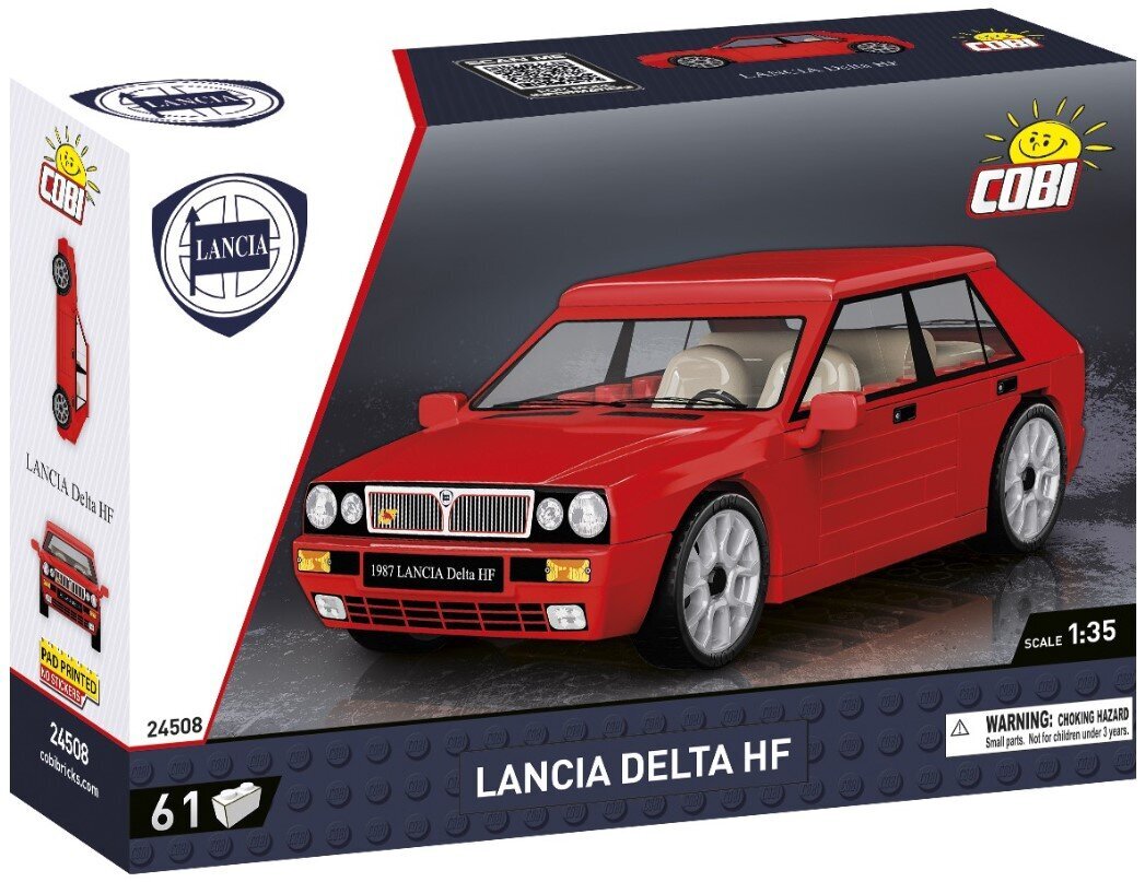 Kokkupandud mudel Youngtimer Lancia Delta HF Cobi, 24508, 61 d. цена и информация | Klotsid ja konstruktorid | hansapost.ee