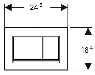 Кнопка слива Geberit Sigma30,115.883.01.1 цена и информация | Принадлежности для унитазов, биде | hansapost.ee