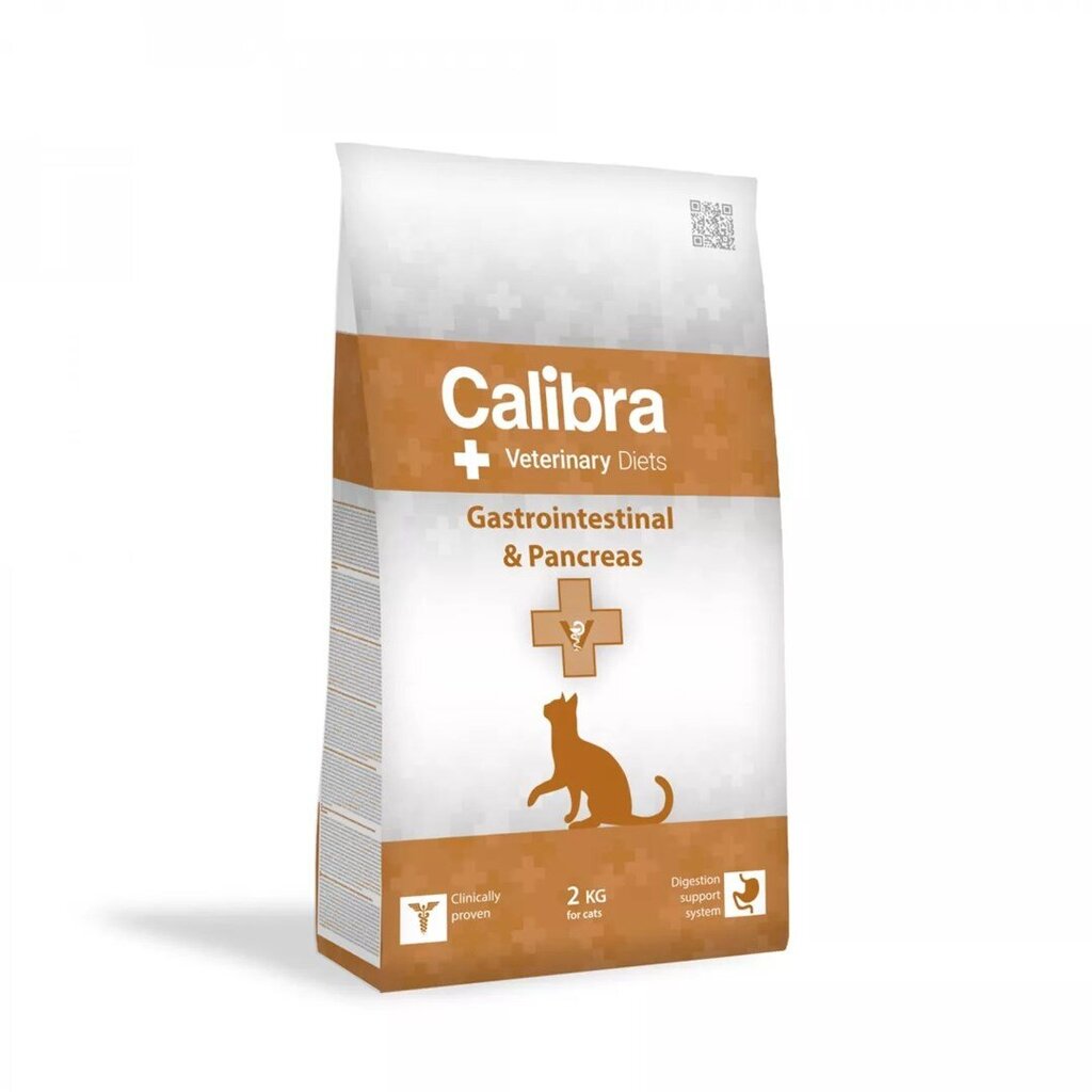 Calibra Veterinary Diets Gastrointestinal & Pancreas täiskasvanud kassidele lõhega, 2 kg цена и информация | Kassi kuivtoit ja kassikrõbinad | hansapost.ee