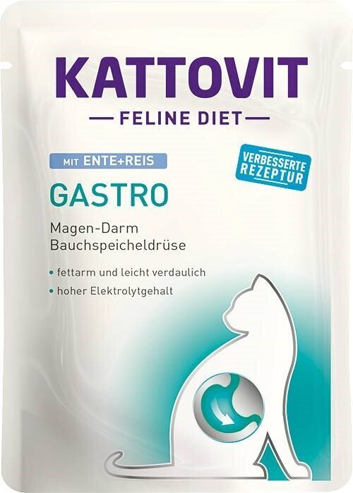 Kattovit Feline Diet Gastro komplekt täiskasvanud kassidele, 12x85 g цена и информация | Kassikonservid | hansapost.ee