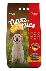 Biofeed Nasz Pies keskmistest ja suurtest tõugudest täiskasvanud koertele, 15 kg hind ja info | Koerte kuivtoit ja krõbinad | hansapost.ee