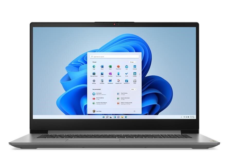 Lenovo IdeaPad 3 17.3" i3-1215U 8 GB DDR4-SDRAM 512 GB SSD Wi-Fi 6 цена и информация | Sülearvutid | hansapost.ee