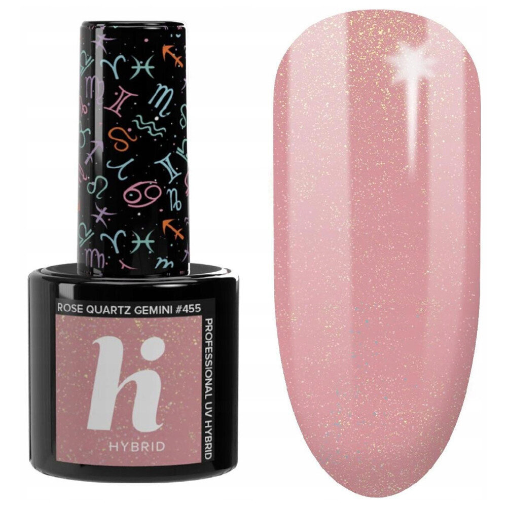 Hübriidküünelakk Hi 455 Rose Quartz Gemini, 5 ml цена и информация | Küünelakid ja küünelakieemaldajad | hansapost.ee