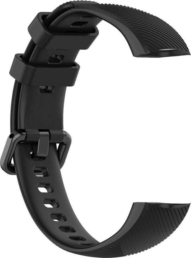 Strado silikoonist rihm Huawei Band 3/4 PRO (must) universaalne hind ja info | Nutikellade aksessuaarid ja tarvikud | hansapost.ee