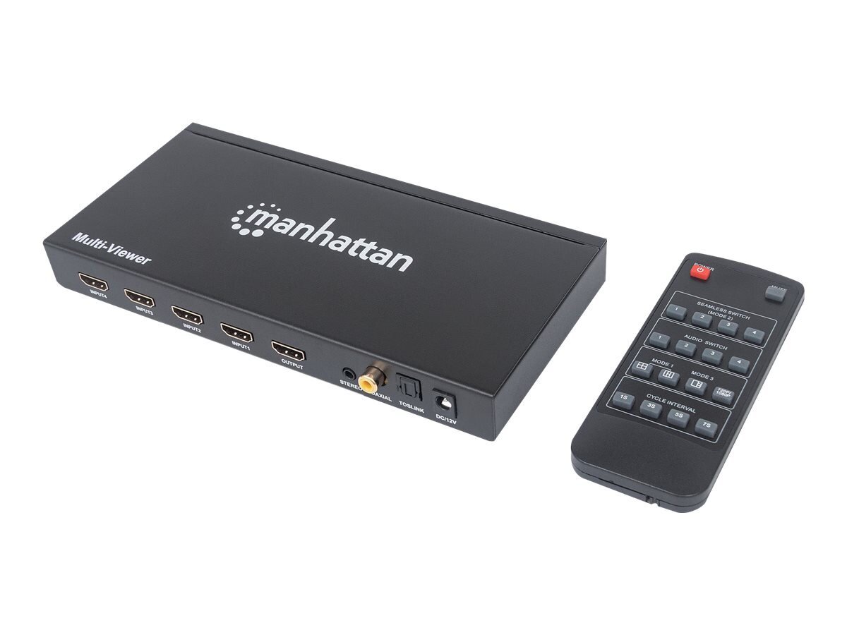 MH 1080p 4-Port HDMI Multiviewer Switch hind ja info | USB adapterid ja jagajad | hansapost.ee