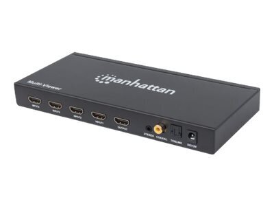 MH 1080p 4-Port HDMI Multiviewer Switch hind ja info | USB adapterid ja jagajad | hansapost.ee