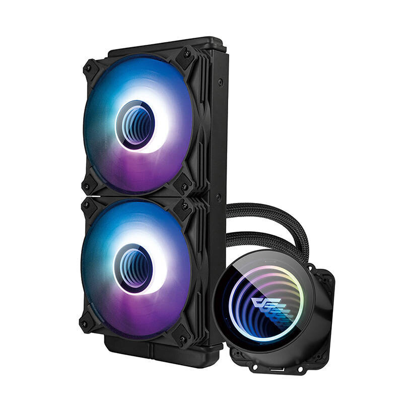 Darkflash DX240 V2 PC Water Cooling ARGB 2x 120x120 цена и информация | Arvuti ventilaatorid | hansapost.ee