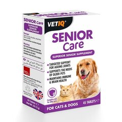 Vetiq toidulisand eakatele lemmikloomadele tablettidena Senior Care, 45 tk. hind ja info | Vitamiinid ja parasiiditõrje | hansapost.ee