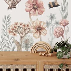Наклейки на стену Pastelowe Love полевые цветы II цена и информация | Декоративные наклейки | hansapost.ee
