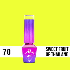 Гель лак для ногтей Molly Lac - Women in Paradise - Sweet fruit of Thailand 5ml Но. 70 цена и информация | Лаки, укрепители для ногтей | hansapost.ee