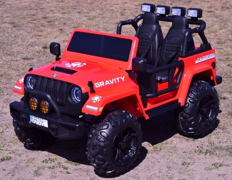 Kahekohaline elektriauto lastele Super Toys Jeep Gravity S609, punane hind ja info | Laste elektriautod | hansapost.ee