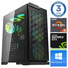 INTOP Ryzen 5 5600X 16GB 250SSD M.2 NVME GTX1650 4GB WIN11 hind ja info | Lauaarvutid | hansapost.ee