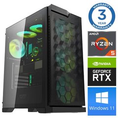 Intop Ryzen 5 5600X 16GB 250SSD M.2 NVME RTX3060 12GB WIN11 hind ja info | Lauaarvutid | hansapost.ee