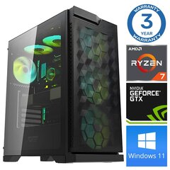 INTOP Ryzen 7 5700X 16GB 250SSD M.2 NVME GTX1650 4GB WIN11 hind ja info | Lauaarvutid | hansapost.ee