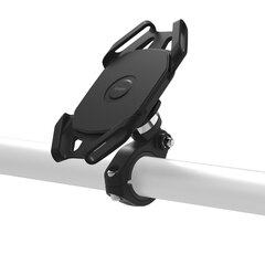 Ringke Spider Grip Mount jalgratta sõidukite kinnitused jalgratta silikoonist telefonihoidik 4-6 "seadmetele must (ACSG0001) hind ja info | Telefonihoidjad | hansapost.ee