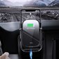 Baseus Rock Smart sõiduki kronsteiniga juhtmevaba laadija 10 W elektriline auto kinnitusklamber õhuventiili hoidja Qi laadija 10 W infrapuna-mustaga (WXHW01-01) hind ja info | Telefonihoidjad | hansapost.ee