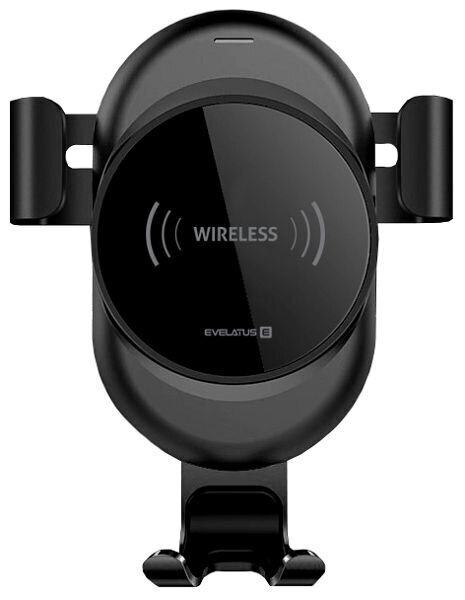 Telefonihoidja autosse Evelatus       Gravity Car Holder with Wireless Charger WCH02    Black цена и информация | Telefonihoidjad | hansapost.ee