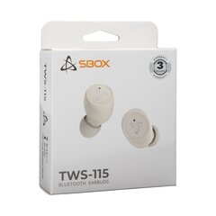 Sbox EB-TWS115 Beige hind ja info | Kõrvaklapid | hansapost.ee