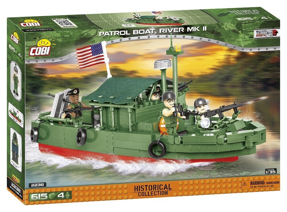 Konstruktor Cobi HC Vietnam War PatrolBoatRiver MKII 618kl 2238 цена и информация | Klotsid ja konstruktorid | hansapost.ee