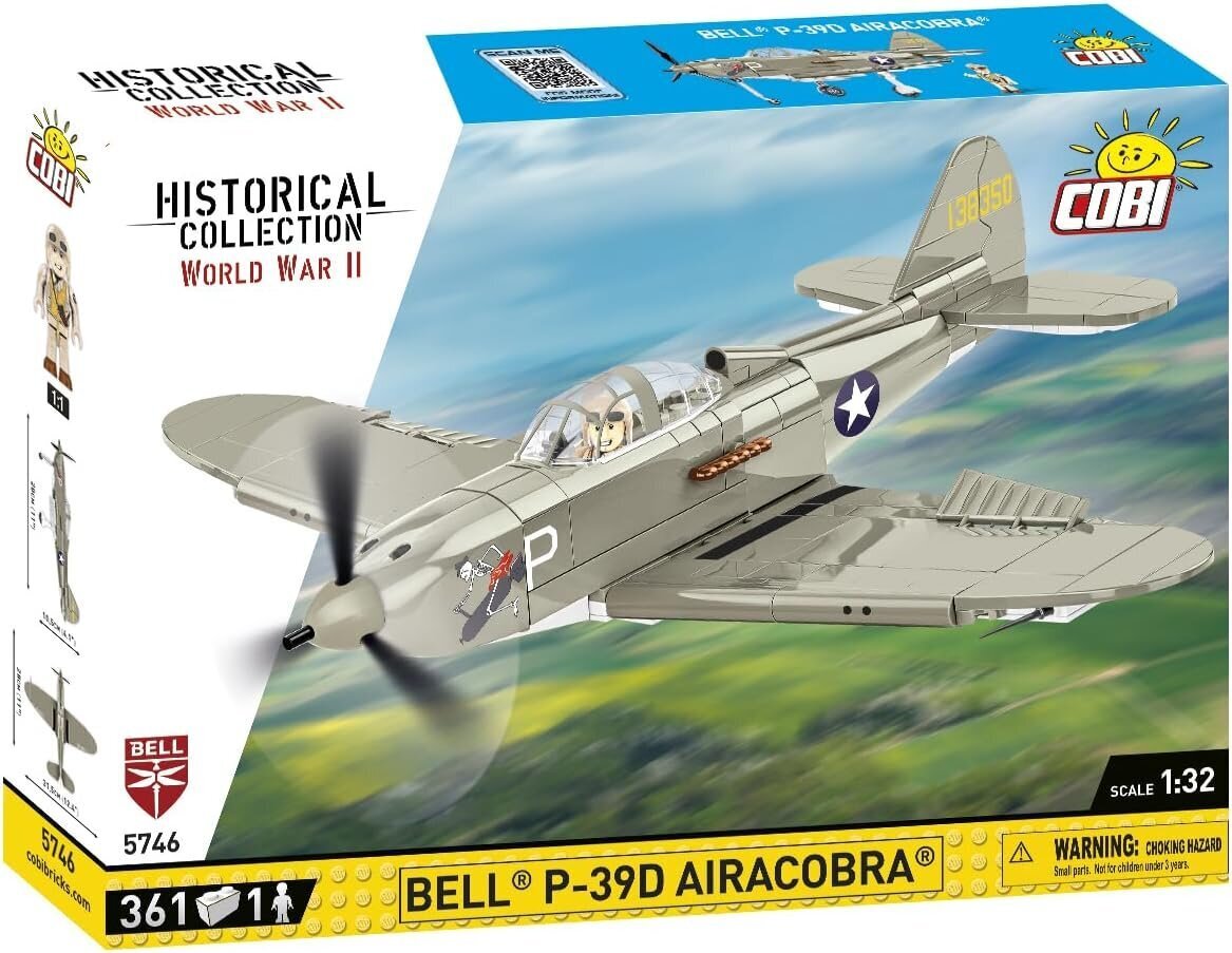 Konstruktor Cobi HC WWII Bell P-39D Airacobra 5746, 361 tk hind ja info | Klotsid ja konstruktorid | hansapost.ee