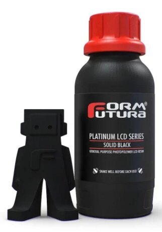 FormFutura Platinum LCD seeria 3D-printeri resiin 500ml, must hind ja info | Printeritarvikud | hansapost.ee