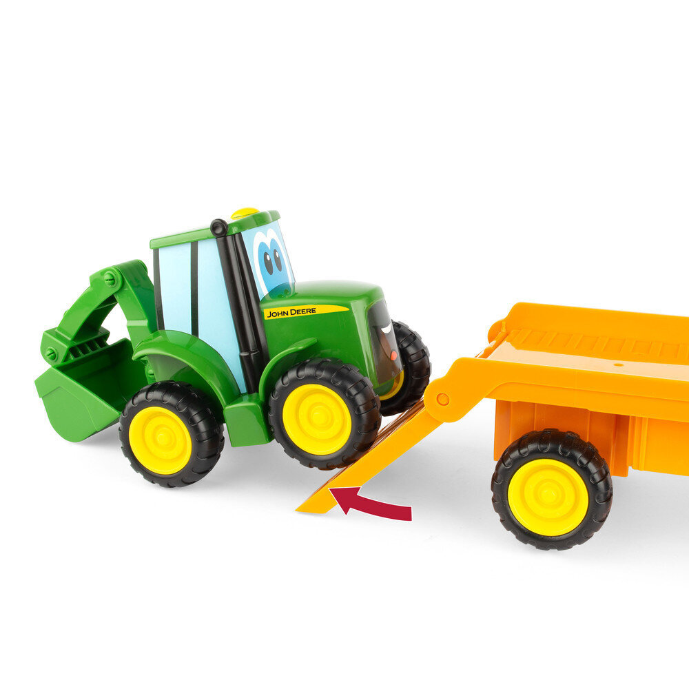 Puksiirauto koos Johnny Tomyga John Deere 47207 price and information | Mänguasjad poistele | hansapost.ee