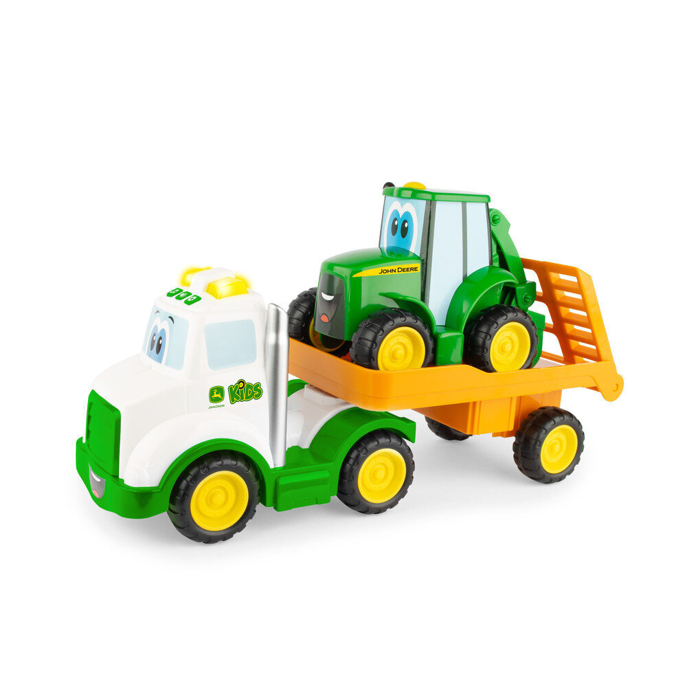 Puksiirauto koos Johnny Tomyga John Deere 47207 hind ja info | Mänguasjad poistele | hansapost.ee