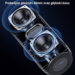 USAMS Głośnik YC Series Bluetooth 5.0 10W Waterproof Wireless Speaker with Lanyard czarny|black YC011YX01(US-YC011) цена и информация | Аудиоколонки | hansapost.ee