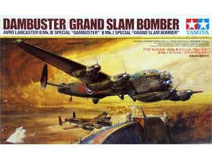 Tamiya Dambuster/Grand Slam Bomber Avro Lancaster B Mk.III 1/48, 61111 цена и информация | Конструкторы и кубики | hansapost.ee