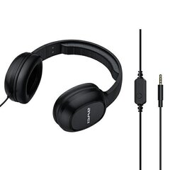 AWEI słuchawki nauszne GM-6 jack 3,5mm czarny|black цена и информация | Наушники | hansapost.ee