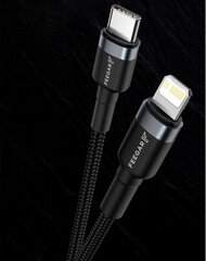 Кабель Feegar Cable USB-C Lightning PD 20 Вт нейлон для iPad iPhone 14 13 Pro 12 11 10 X 8 7 цена и информация | Feegar Телефоны и аксессуары | hansapost.ee