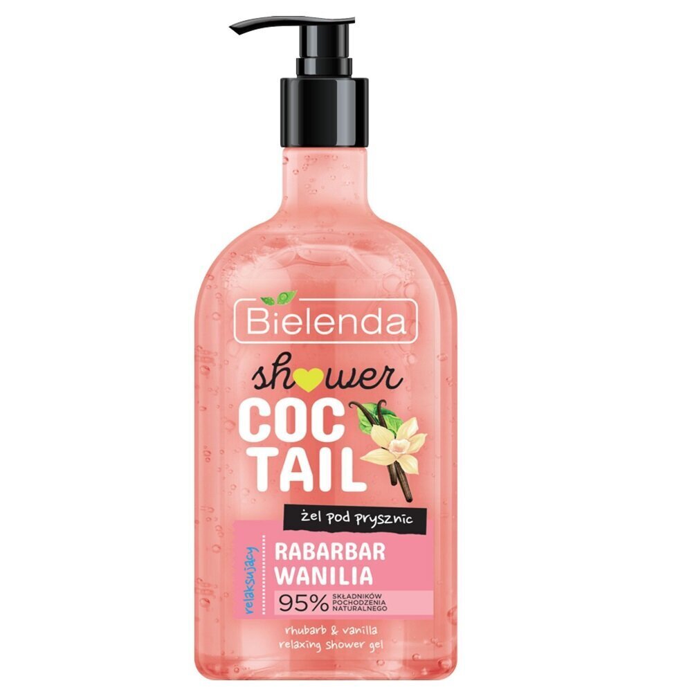 Dušigeel Bielenda Shower Cocktail Rhubarb Vanilla, 400 ml hind ja info | Dušigeelid, õlid | hansapost.ee