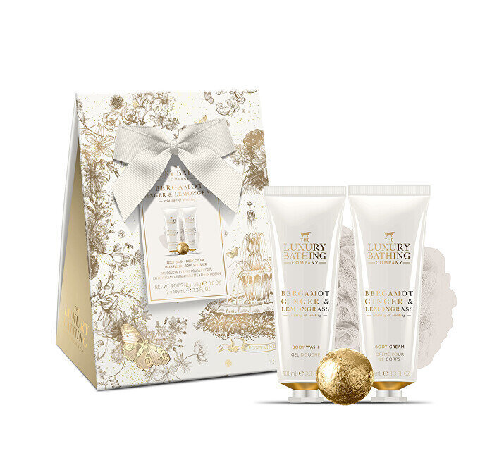 Kosmeetikakomplekt The Luxury Bathing Company: dušigeel, 100 ml + kehakreem, 100 ml + vannivaht, 25 g цена и информация | Kehakreemid, kehaõlid ja losjoonid | hansapost.ee